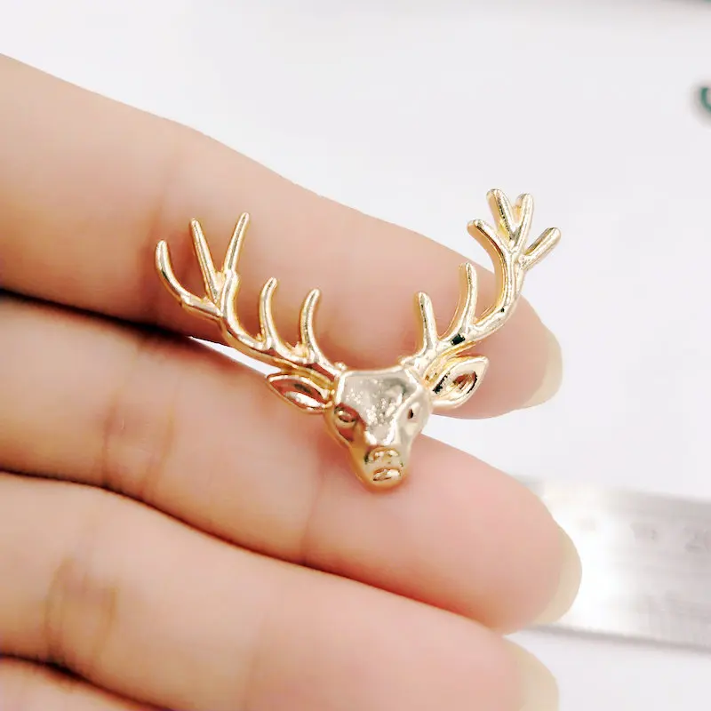 

10pcs/set men brooch Deer head broochs unicorn pin women clothing dress accessories scarf jewelry Gift wholesale lots