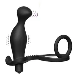 Силиконовые двойная петля Анальный вибратор, сайт prostata массаж гейский анальный фаллоиммитатор секс эротические игрушка анальные игрушки