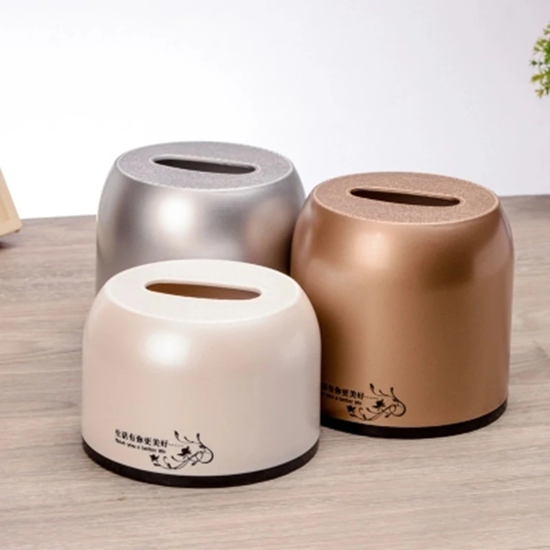 

Creative Roll Paper Tissue Box Household Plastic Tissue Box Round Roll Paper Tube Tissue Box