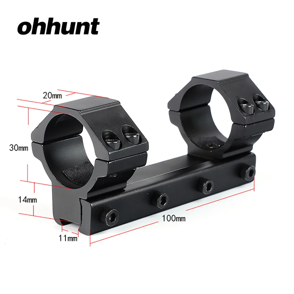 Охотничий ohhunt 10 см низкопрофильный 11 мм ласточкин хвост. 22 пневматического пистолета 30 мм кольца прицела с стоп-штифтом для тактического прицела