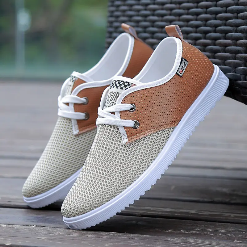 

Net shoes men 2019 summer new breathable mesh sports Korean men's trend wild mesh panel shoes
