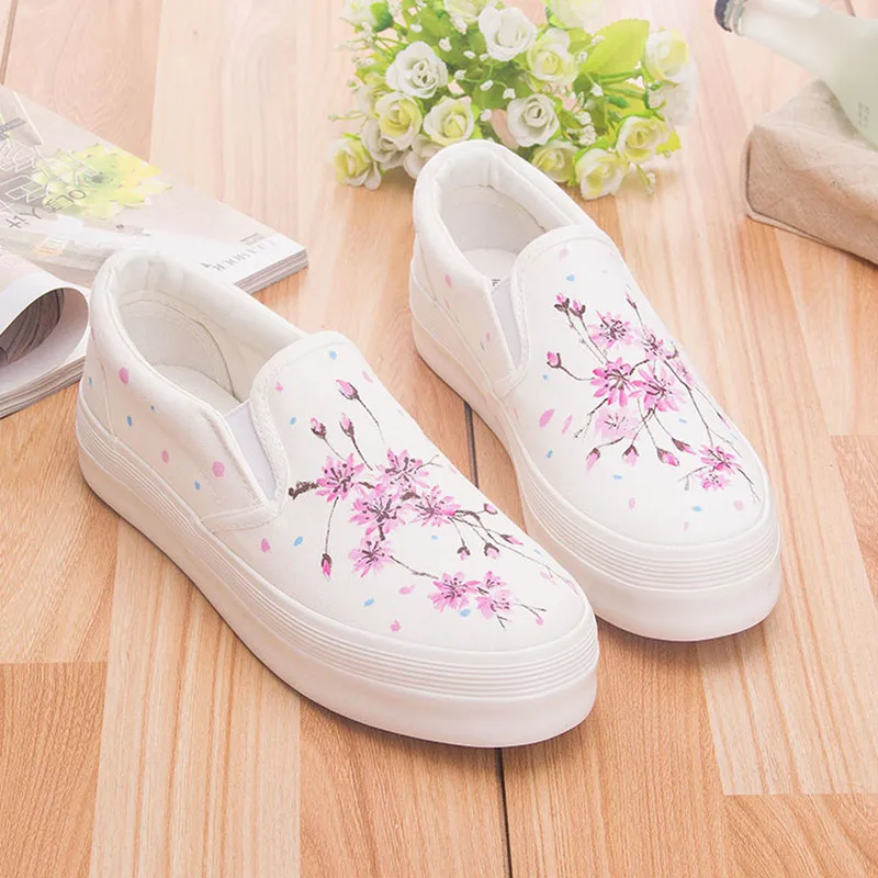 floral canvas shoes womens