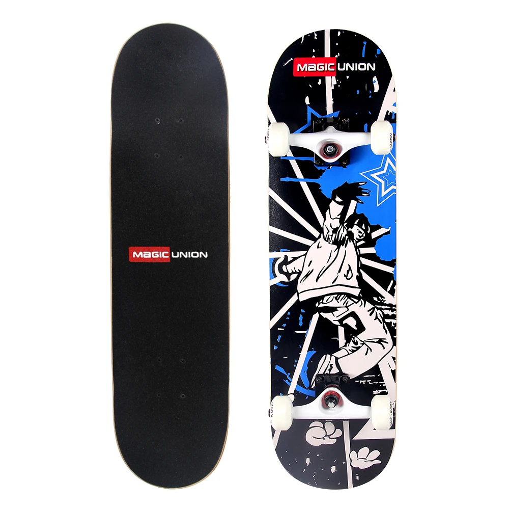 

Actionclub Children Print Skateboard 31 Inch Maple Deck Skateboard Longboard Double-Kick Cruiser Outdoor Sports & Entertainment
