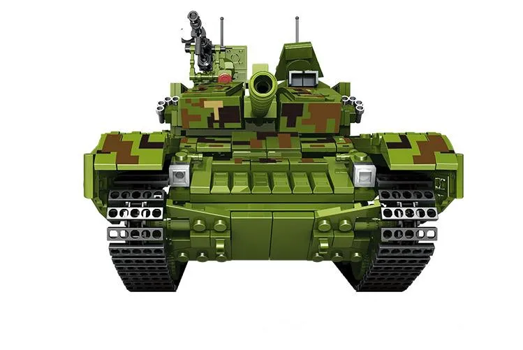 2020 Новый военный тематический игрушечный автомобиль 99 боевой танк строительные