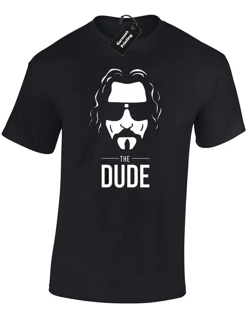 Cheap THE DUDE MENS T SHIRT CULT CLASSIC MOVIE INSPIRED BOWLING DUDEISM GENTS NEW Cool Casual pride t shirt men Unisex New Fashion