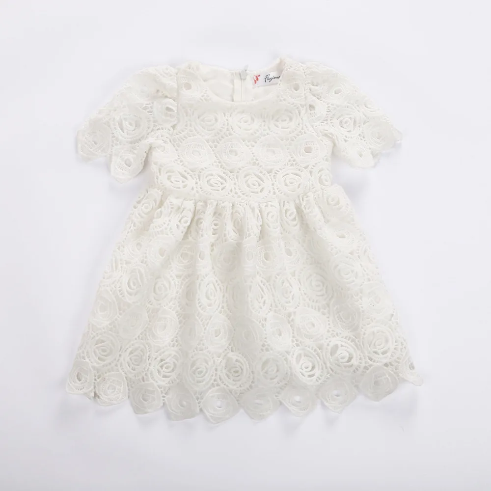 Для маленьких девочек одежда белый Bebe детское платье принцессы кружева новорожденного вечерние 1 год на день рождения ребенка Dressvestidos Крещение платье - Цвет: beige