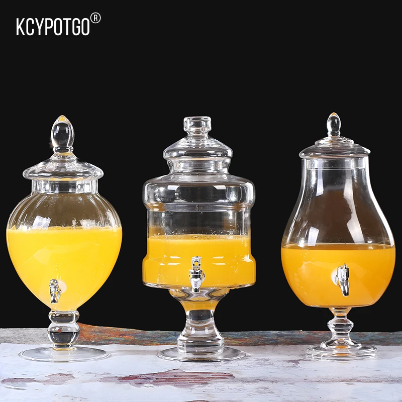 5000ML European glass fruit juice jar for Suitable for all kinds of