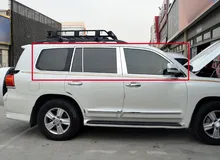 Нержавеющая Полный Комплект Окно Столба Подоконник Столп Обложка Накладка Для Toyota Land Cruiser LC200 2008-2016 Автомобильные Аксессуары Для Укладки!