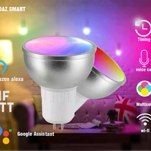 BOAZ-EC WiFi смарт GU5.3 лампа Alexa Google Home и Siri Голосовое управление цвет меняющийся прожектор 5 Вт RGBW прожектор Tuya 2 шт