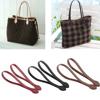 

2 pcs 60cm PU Leather Bag Strap Handle Belt Replacement Shoulder Bag Handles DIY Bag Parts Accessories High Quality