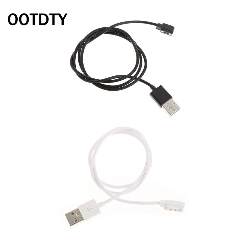 

Magnetic Charge Charging Cable For Smart Watch with Magnetic Plug For 2 Pins Distances 4mm Black Novel Power Charger Cables