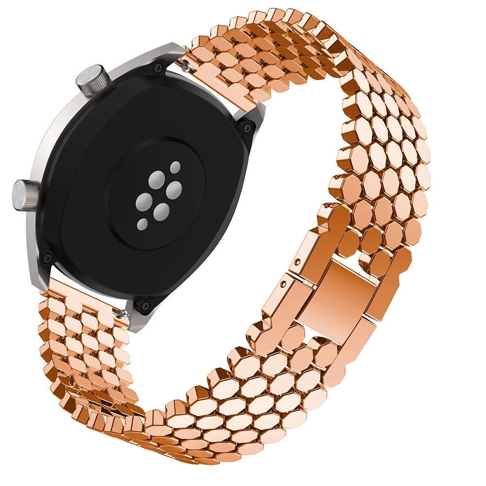 22 мм браслет из алюминиевого сплава для samsung gear S3/Galaxy 46 мм смарт часы браслет для Huawel часы GT сменный Браслет аксессуары