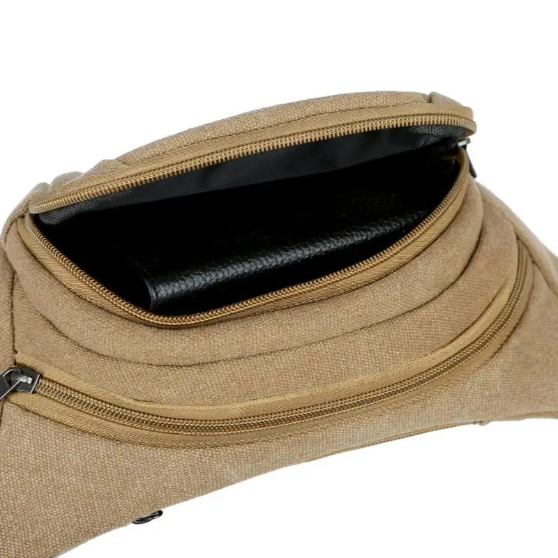 Для мужчин Повседневное прочный поясная мужской Поясные сумки ремень Новинка: женские парусиновые туфли без застёжки Hip военной сумки