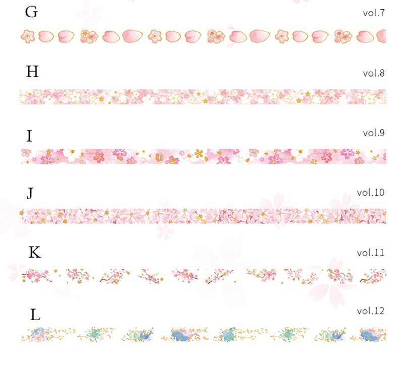 5 м/рулон Сакура Скрапбукинг стикер Бумага васи клейкая лента DIY этикетка