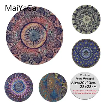 

MaiYaCa Boy Gift Pad Indigo Flowered Mandala Top Selling Silicone Pad to Mouse Game Anti-Slip Laptop PC Mice Pad Mat Mousepad