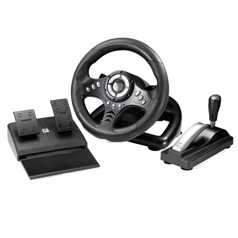 

18S Vibration Racing Computer Games Steering Wheel Adjust Sensitivity PC Playing Game Steering Wheel Simulation To Drive