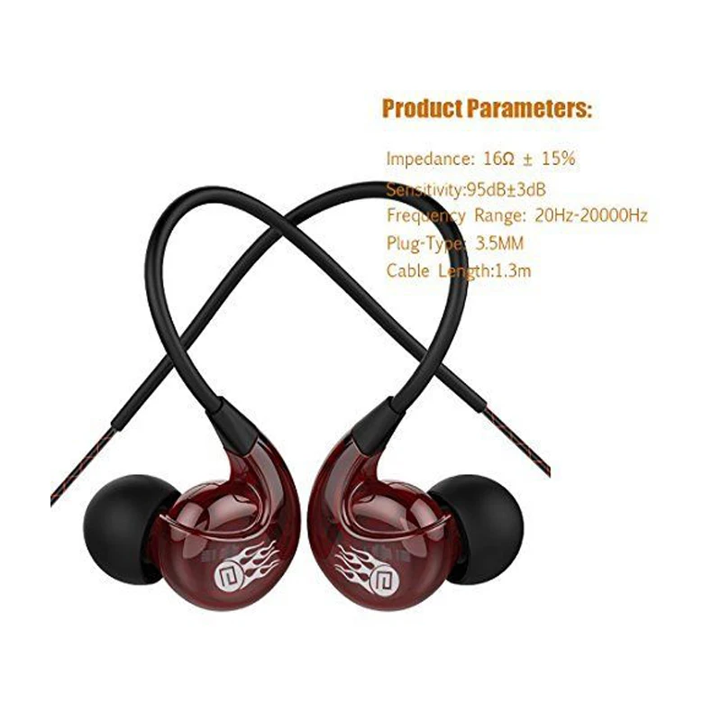 

Langsdom SP90 New Waterproof Anti-sweat Anti-shedding Ear Hanging Earphones Sports Headset with Mic Volume Control earphones