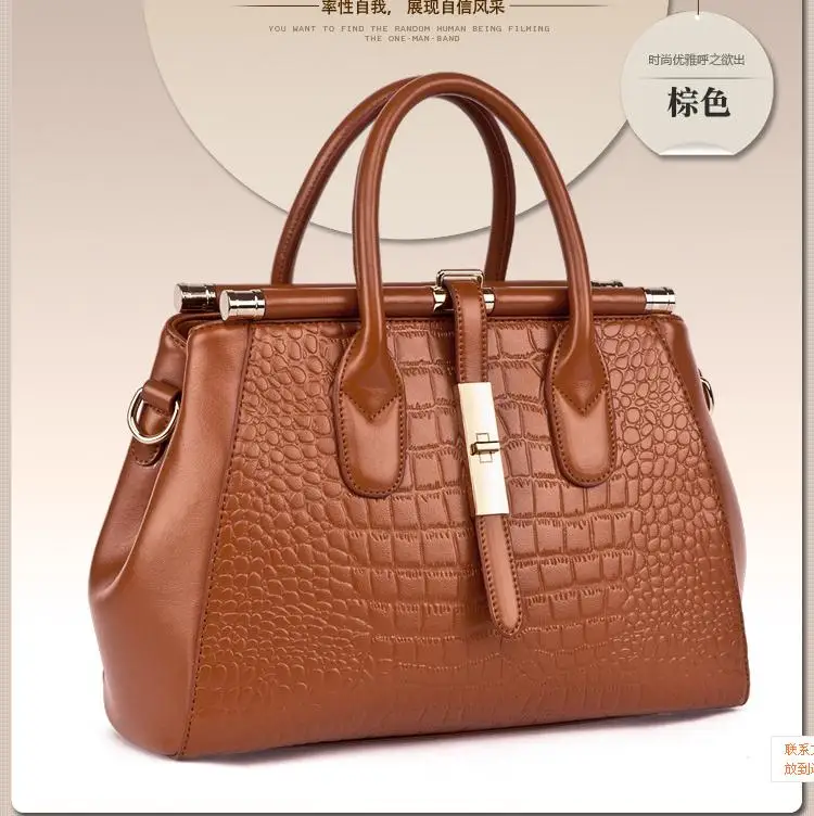 

New Arrival  Genuine Leather Handbag Women Bag Messenger Handbag Free Shipping