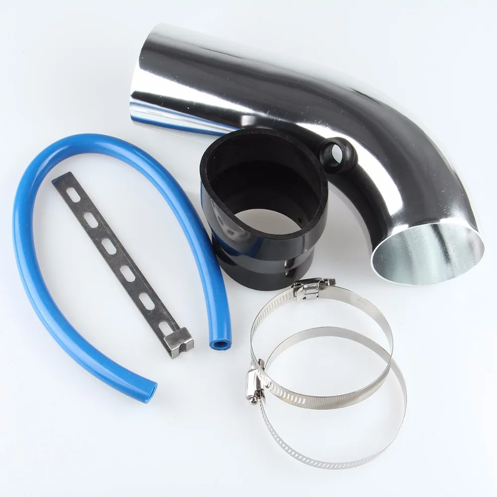 4 Pieces/Set Aluminum Universal Vehicle SUV Truck Car Air Intake Tube