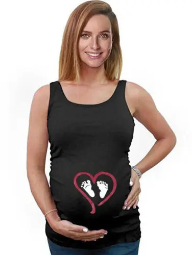 Летний беременных Для женщин беременности и родам платья без рукавов черная рубашка, на каждый день, жилет топы с бретельками и беременности и родам свободные хлопковые майки, одежда