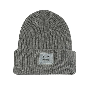 

20PCS / LOT SINGYOU New Beanie Hats Warm Knitted Bonnet Cap Solid Color Smile Winter Hat for Women