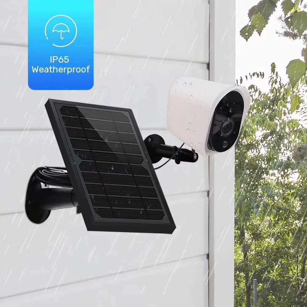HD 1080p Outdoor Solar Battery WiFi Camera IP65 Waterproof Certified Smart Wireless Security Camera With Audio Night Vision