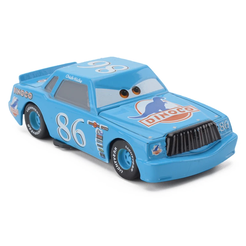5 шт. disney Pixar Cars 2 Diecasts Автомобильная игрушка Голубой динозавр DINOCO Lightning McQueen Чико Хикс Кинг Вертолет игрушки подарок для детей