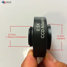 AIBOULLY 4 Металлический микроскоп 0,5 xccd адаптер зеркало конус зеркало-1 шт./2CCD воображения микроскопа адаптер Стандартный C-крепление на лобовое стекло