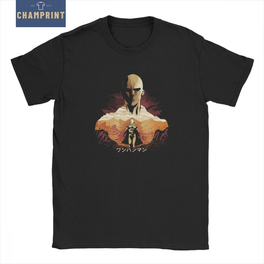 

One Punch Man T-Shirt Men Saitama OPM Oppai Anime Manga Amazing 100% Cotton Tee Shirt Short Sleeve T Shirt Printed Clothes