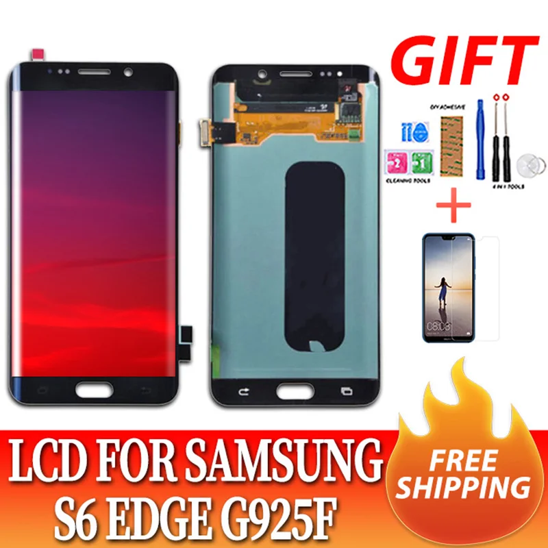 100% тест AMOLED дисплей для 5 1 '' samsung Galaxy S6 Edge G925F/edge Plus lcd G928F кодирующий