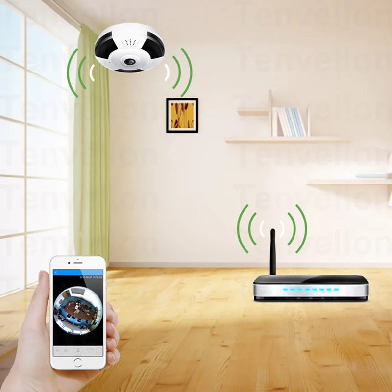 HD 960P 3D VR Wi Fi Ip камера 360 градусов рыбий глаз 1 3 мегапиксельная панорамная мини