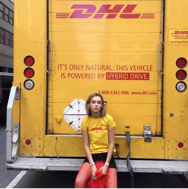 2018 Новинка Брендовое летнее платье моды в Париже Vetements воздушный транспорт DHL