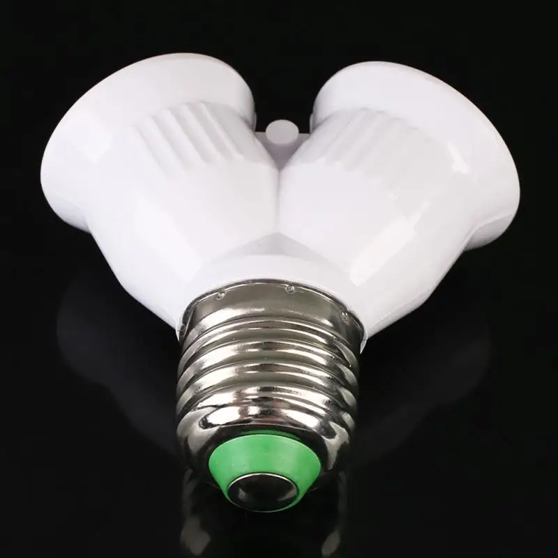 120pcs/lot E27 to 2 E27 Lamp Holder Converter Socket Led ... 120pcs/lot E27 to 2 E27 Lamp Holder Converter Socket Led ...