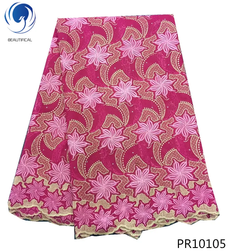 

BEAUTIFICAL 2018 African Swiss voile lace fabric sequins African dry lace fabric quality Nigerian wedding cotton lace PR101