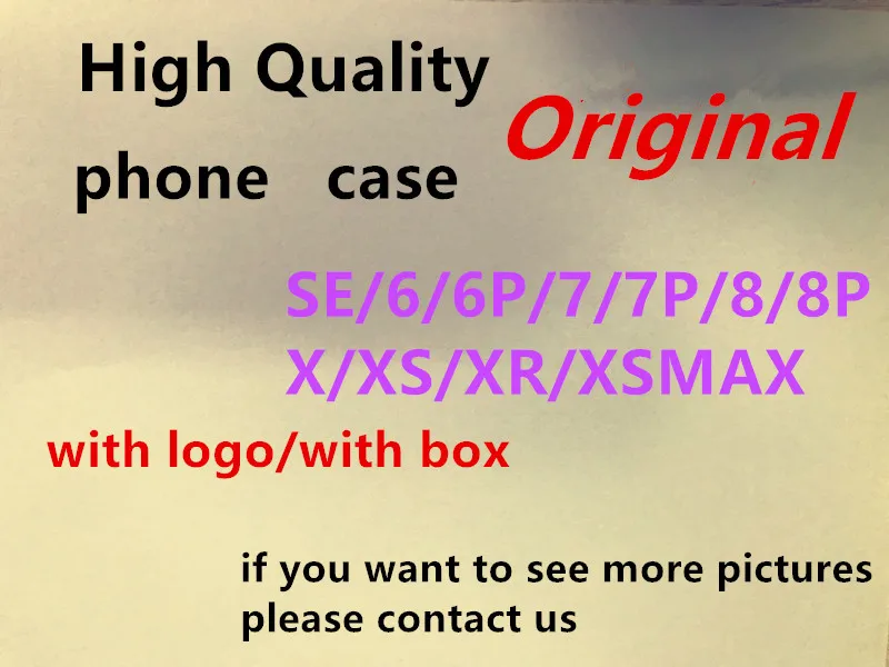 

20Pcs/lotOriginal Official LOGO Case For iPhone 6 8 7 Plus 6S 5 SE 5S For apple iPhone X XR XS Max Cover For apple silicone case