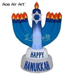Горячая Распродажа, надувной подсвечник, chanukah праздничные украшения Nine lampstand со словами "Happy hanukkah"