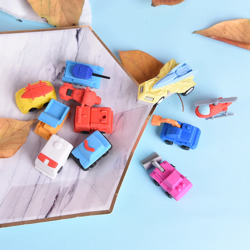 1 шт. kawaii Новинка 3D маленький автомобиль резиновый ластик креативные подарки для