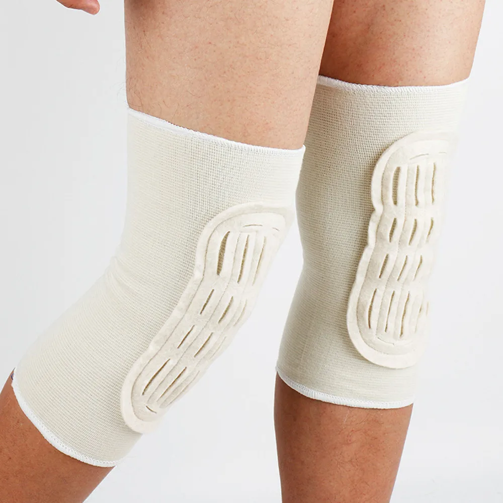 1 pair High quality 32CM Women Men Warm Cashmere Wool Knee Warmers Leg