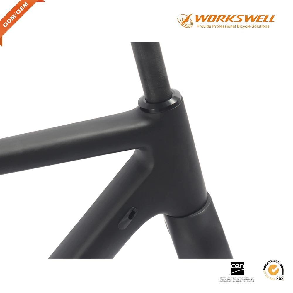 Top 700*40C High quality 2017workswell newest disk brake140mm & di2 carbon fiber cyclecross bicycle frames 3