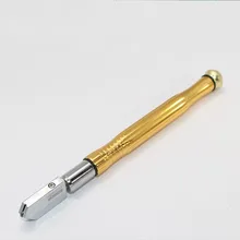 Масляные и ручные алмазные стекла резак: Золото Высокое качество Резьбовая металлическая ручка!(плюс керосин
