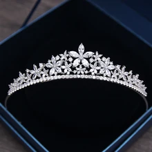 Jonnafe Luxury Zirconia Star Tiara Bridal Crown Hair Accessories Wedding Prom Hair Jewelry Tiaras Women Headwear G356