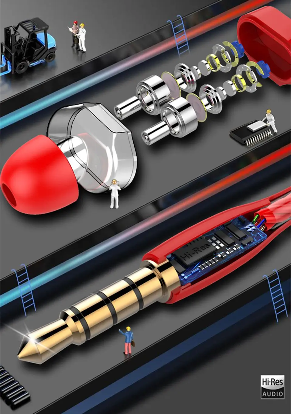 High Quality Ear Phones In Ear Headphones 3.5mm Wired Earphones Stereo Earbuds with Mic for Xiaomi iPhone PC Bass Sound Headset  (2)