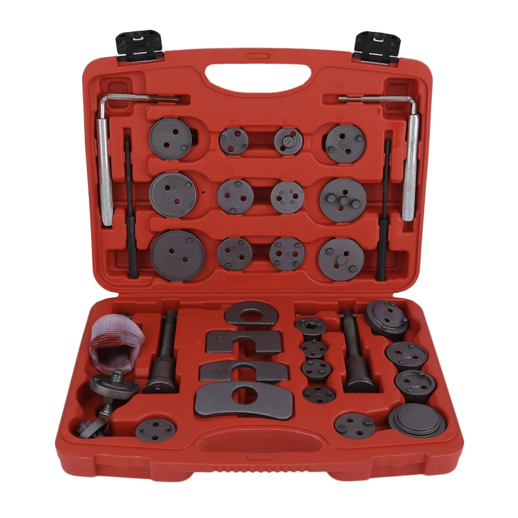 

36 Pcs Cars Brake Piston Brake Pump Replacement With Spindles Pin Driver Hexy Key Pressure Bolts Set Automotive Tool
