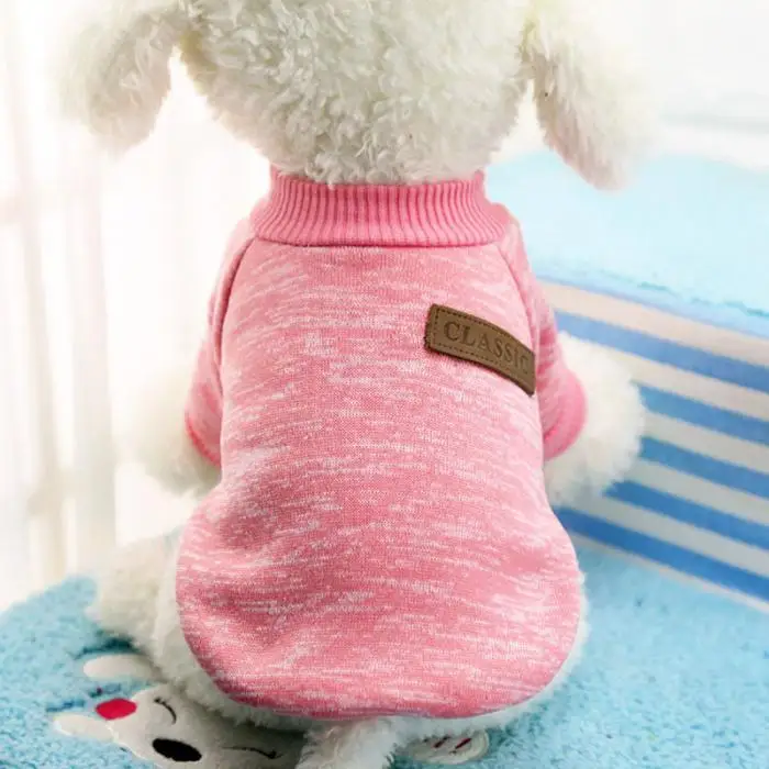 Cute Dog Puppy Clothes Outfit Pet Cat Jacket Coat Winter Warm Soft Sweater For Small Dogs Store