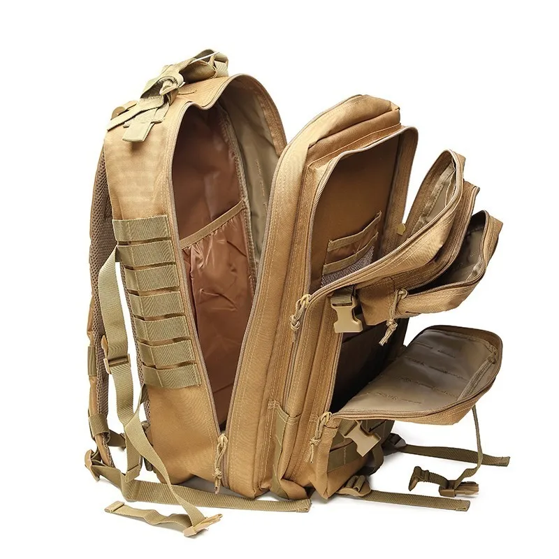  45L Waterproof Army Tactical Backpack Molle Military Bug Out Bag Assault For Man Hunting Travel Hik