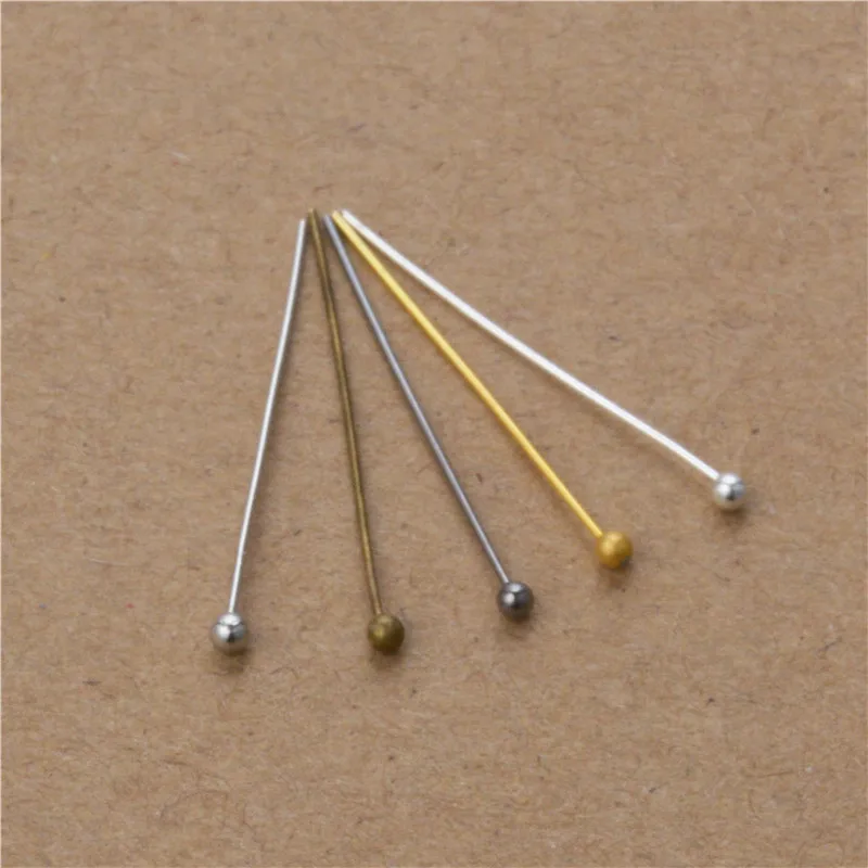 200 Piece 6 Colors Copper Ball Head Pins Findings DIY Handmade Crafts
