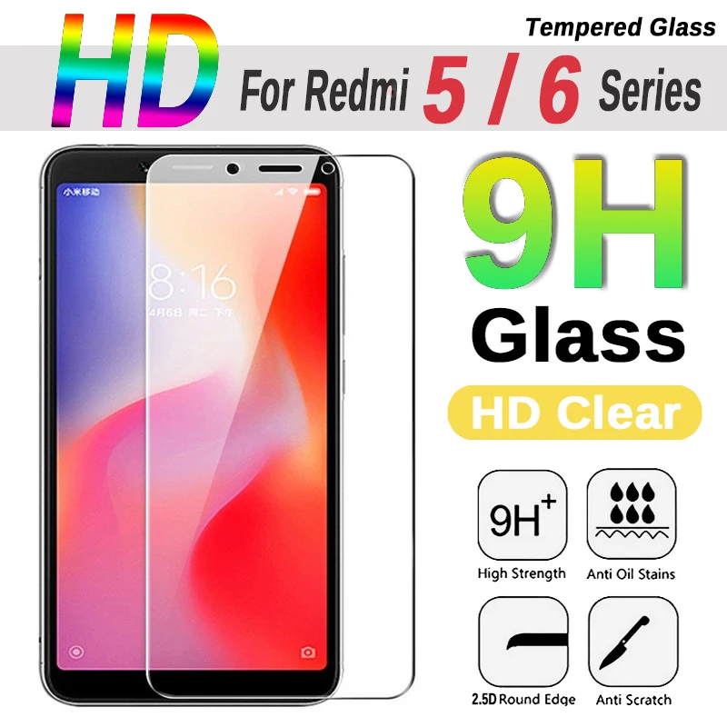 Защитное стекло HD на Redmy Note 5 6 Pro закаленное защитное для Xiaomi Redmi 5A 6A Go Plus 7 защита
