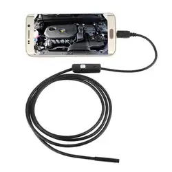 1 м/1,5 м/2 м/3,5 м 7 мм объектив HD 480 P USB OTG Змея эндоскоп Водонепроницаемый 6 светодиодов бороскоп эндоскопическая трубка с камерой для телефонов