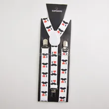 Клип на мужские Подтяжки для женщин дамы Unisex регулируемые подтяжки эластичный белый мир и Сердце Sharp Подтяжки для женщин 2.5*100 см