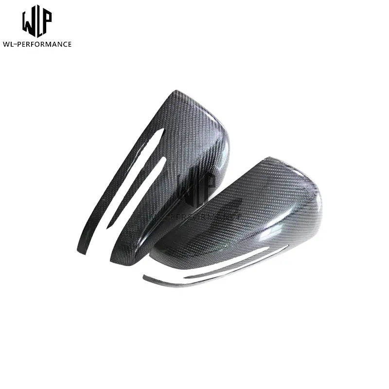 C Класс карбоновое волокно Stickup зеркальная Крышка для Mercedes Benz Class W204 C180 C200 C300 c63 07 UP